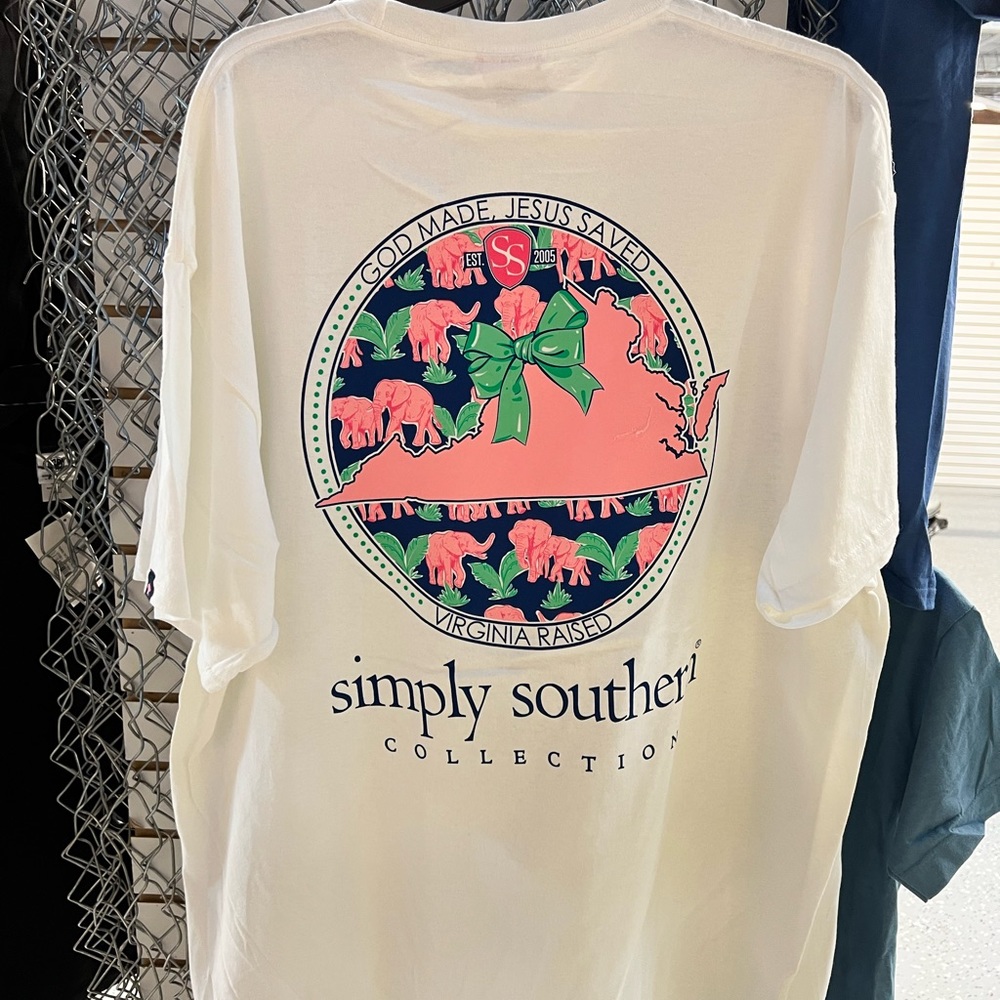 Simply southern Virginia raised tee